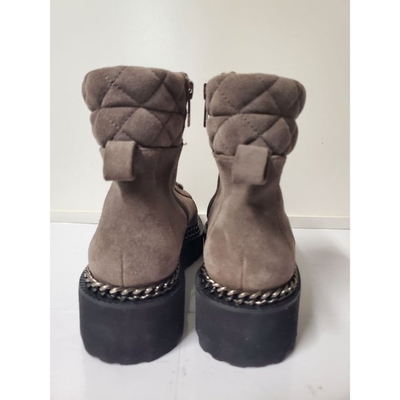 Vince Camuto Women's Maissa Quilted Suede Lace-Up Boots Size 8M - Picture 6 of 10
